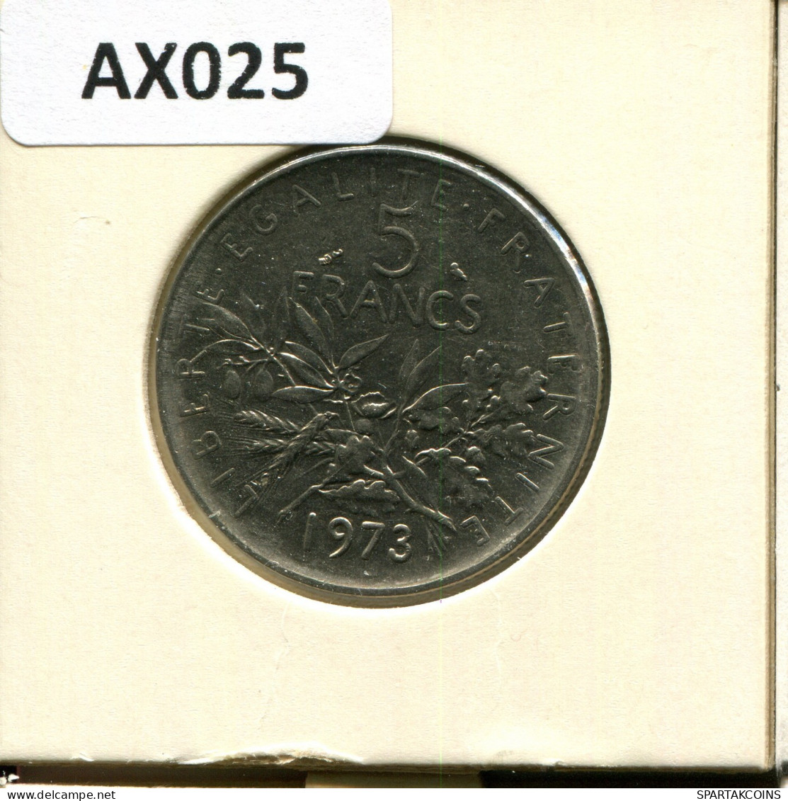 5 FRANCS 1973 FRANCIA FRANCE Moneda #AX025.E.A - 5 Francs