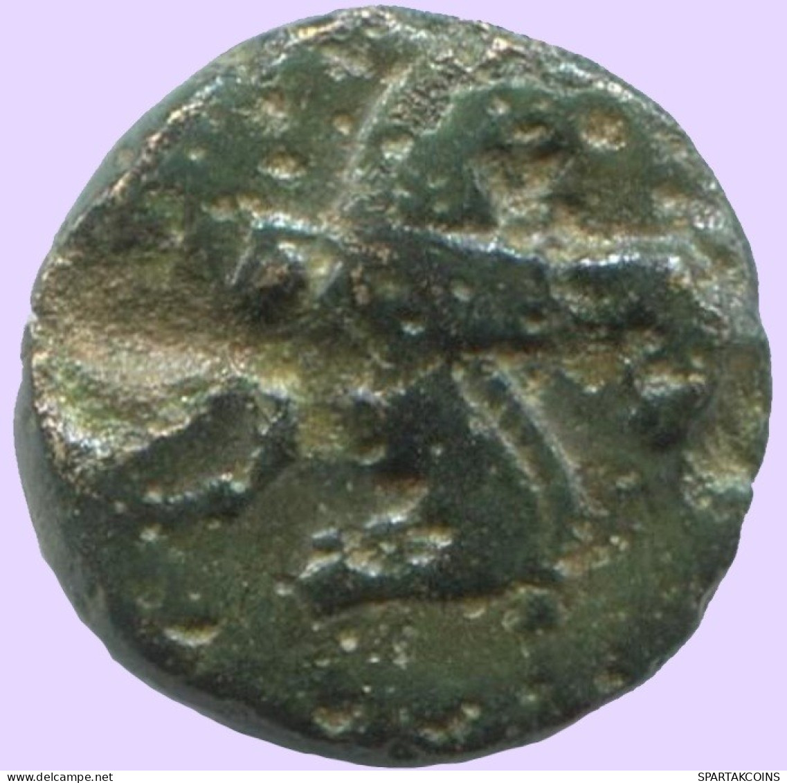 PALM/PEGASUS Antique Authentique Original GREC Pièce 0.5g/8mm #ANT1731.10.F.A - Griechische Münzen