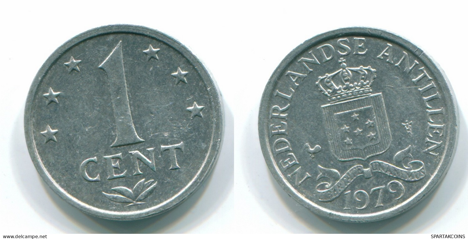 1 CENT 1979 NIEDERLÄNDISCHE ANTILLEN Aluminium Koloniale Münze #S11168.D.A - Netherlands Antilles