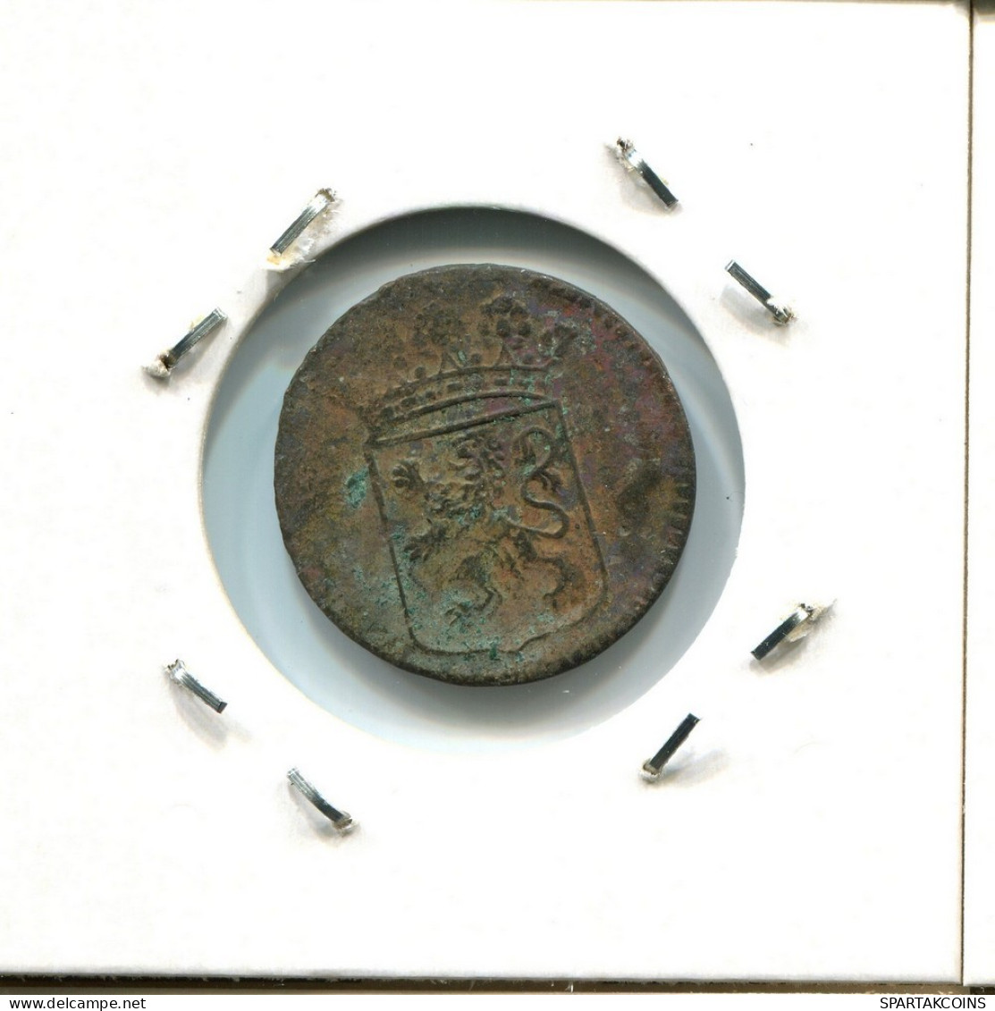 1744 HOLLAND VOC DUIT NETHERLANDS INDIES NEW YORK COLONIAL PENNY #VOC2531.7.U.A - Niederländisch-Indien