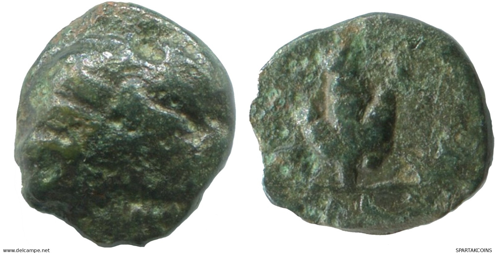 GRAPE Antique GREC ANCIEN Pièce 0.7g/9mm #SAV1355.11.F.A - Griechische Münzen