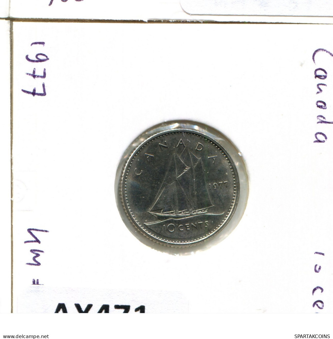 10 CENTS 1977 CANADA Coin #AX471.U.A - Canada