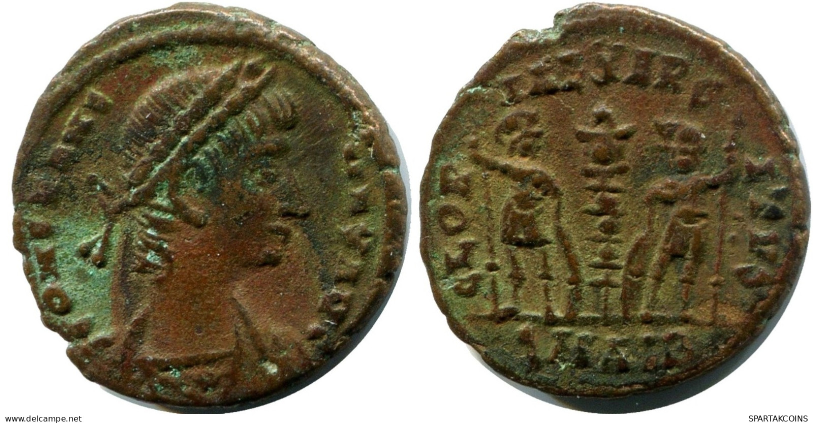 CONSTANS MINTED IN ALEKSANDRIA FROM THE ROYAL ONTARIO MUSEUM #ANC11394.14.D.A - The Christian Empire (307 AD To 363 AD)