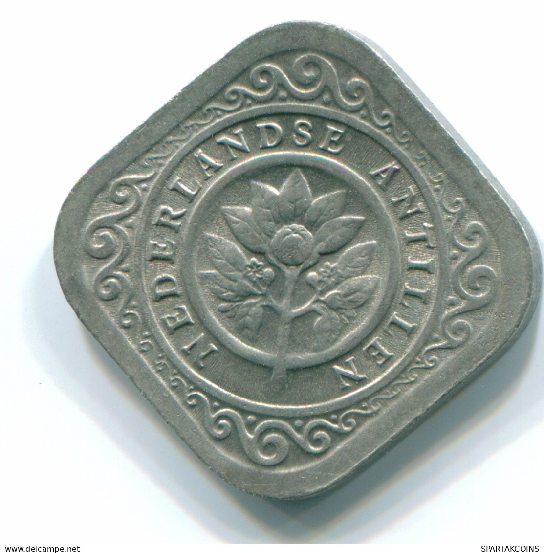 5 CENTS 1965 NIEDERLÄNDISCHE ANTILLEN Nickel Koloniale Münze #S12448.D.A - Niederländische Antillen