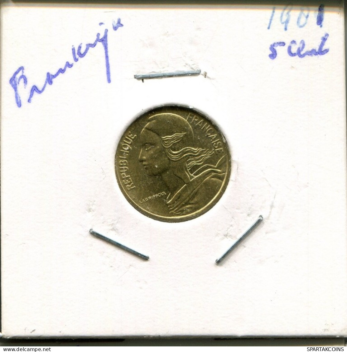 5 CENTIMES 1981 FRANKREICH FRANCE Französisch Münze #AN813.D.A - 5 Centimes