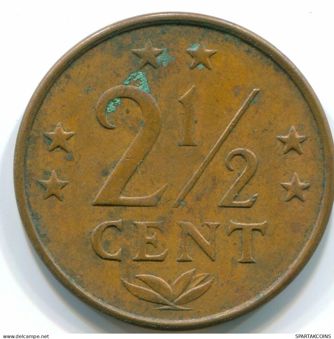 2 1/2 CENT 1976 ANTILLAS NEERLANDESAS Bronze Colonial Moneda #S10534.E.A - Nederlandse Antillen