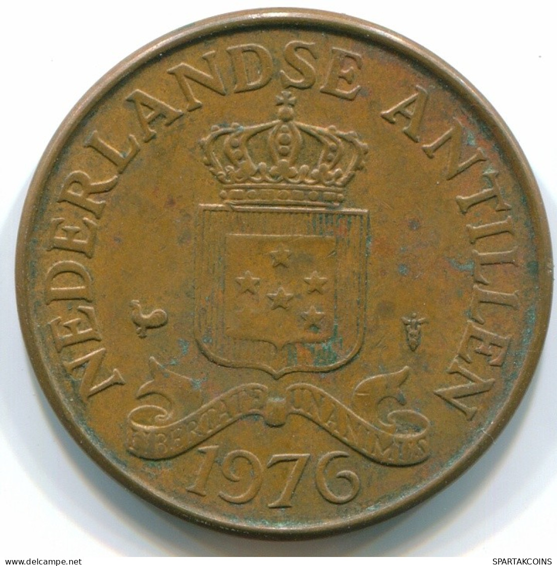 2 1/2 CENT 1976 ANTILLAS NEERLANDESAS Bronze Colonial Moneda #S10534.E.A - Nederlandse Antillen