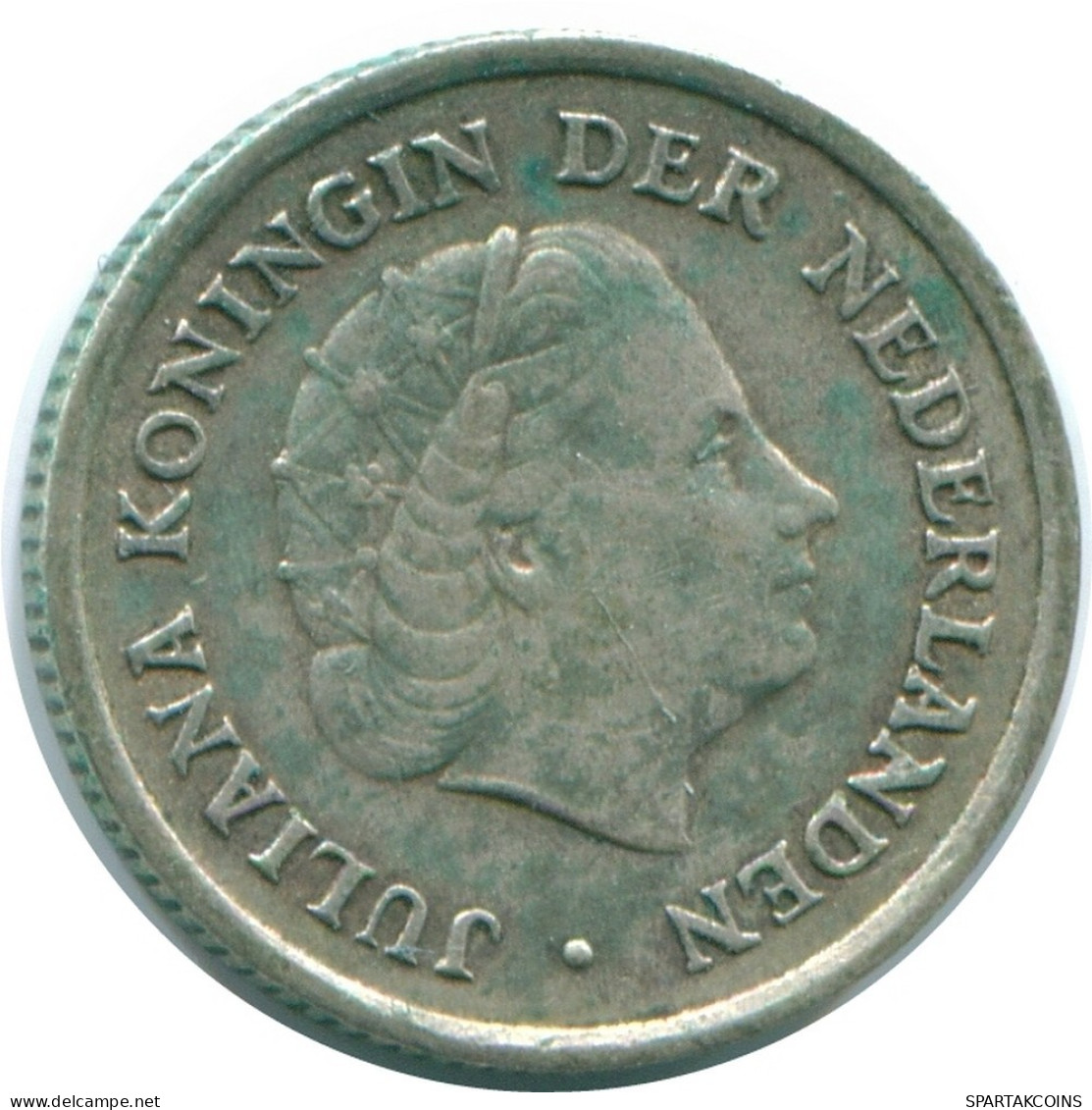1/10 GULDEN 1966 ANTILLAS NEERLANDESAS PLATA Colonial Moneda #NL12761.3.E.A - Antille Olandesi