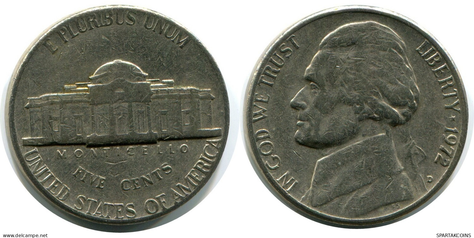5 CENTS 1972 USA Pièce #AZ265.F.A - 2, 3 & 20 Cents