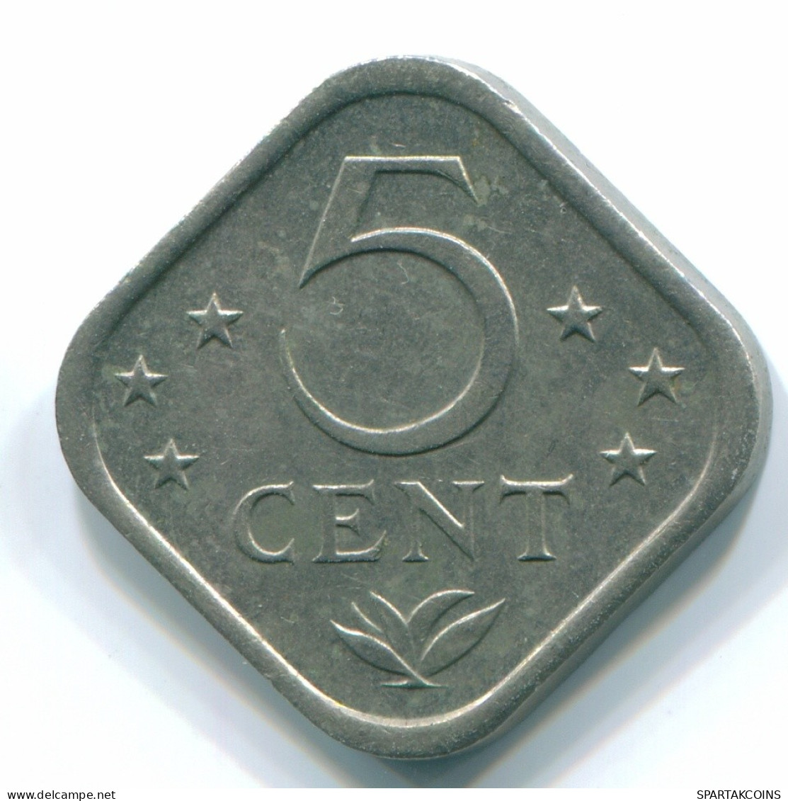 5 CENTS 1981 NETHERLANDS ANTILLES Nickel Colonial Coin #S12345.U.A - Nederlandse Antillen
