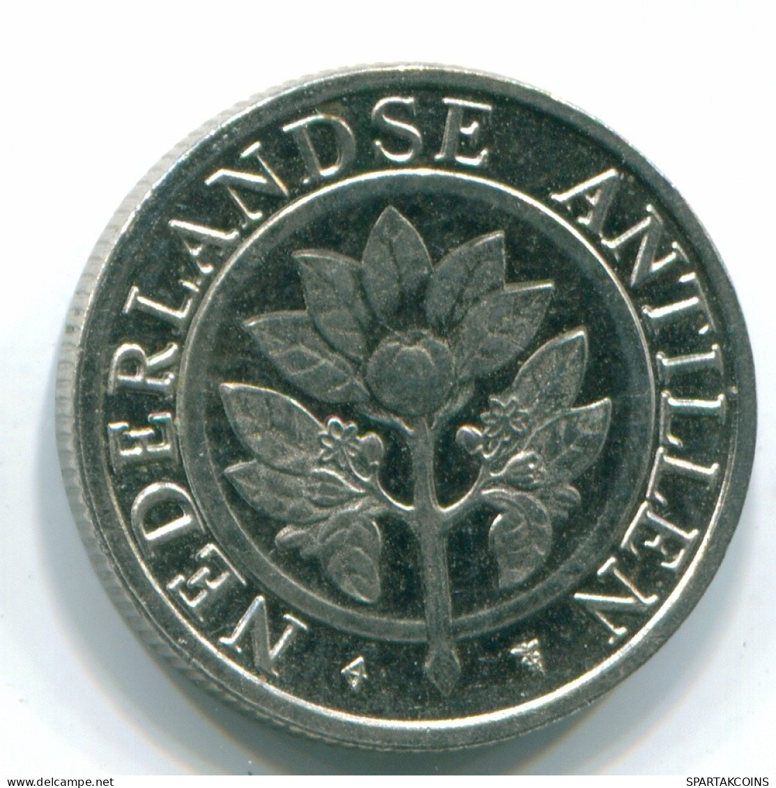 25 CENTS 1991 ANTILLAS NEERLANDESAS Nickel Colonial Moneda #S11281.E.A - Nederlandse Antillen
