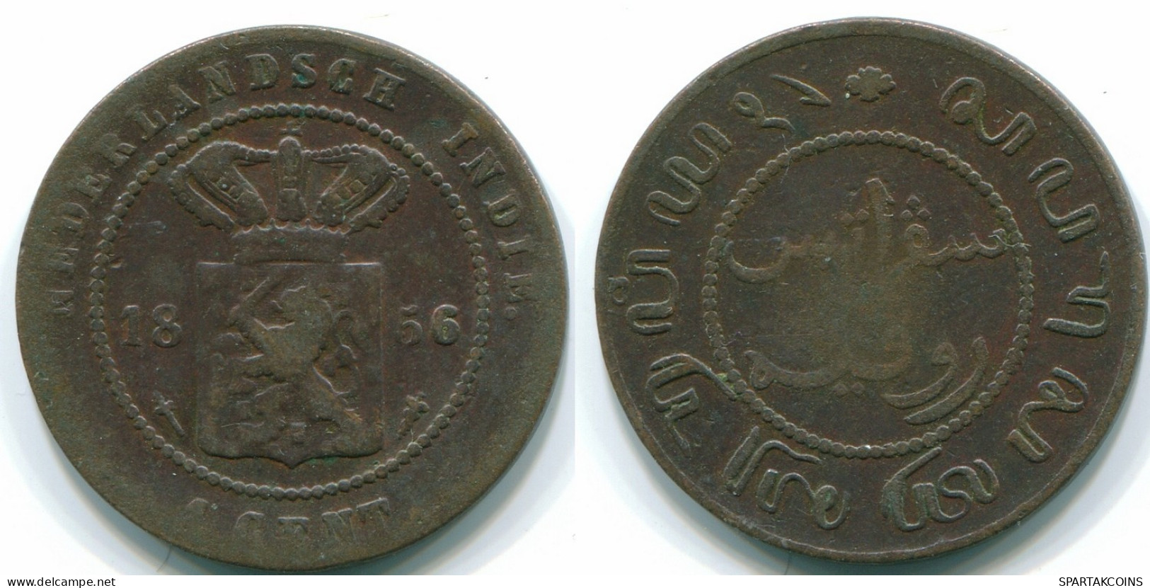 1 CENT 1856 INDIAS ORIENTALES DE LOS PAÍSES BAJOS INDONESIA Copper #S10020.E.A - Indes Néerlandaises