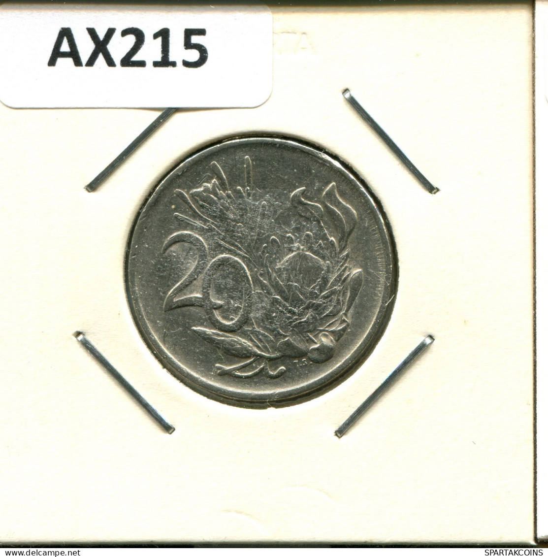 20 CENTS 1982 SUDAFRICA SOUTH AFRICA Moneda #AX215.E.A - Afrique Du Sud