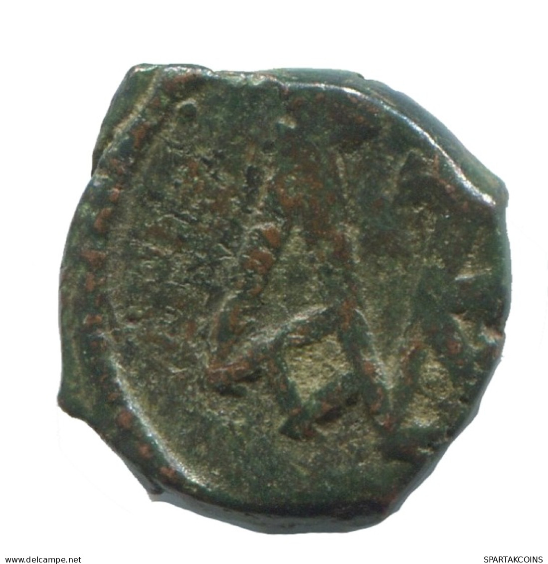 FLAVIUS JUSTINUS II CYZICUS FOLLIS Antiguo BYZANTINE Moneda 0.4g/14mm #AF808.12.E.A - Byzantine