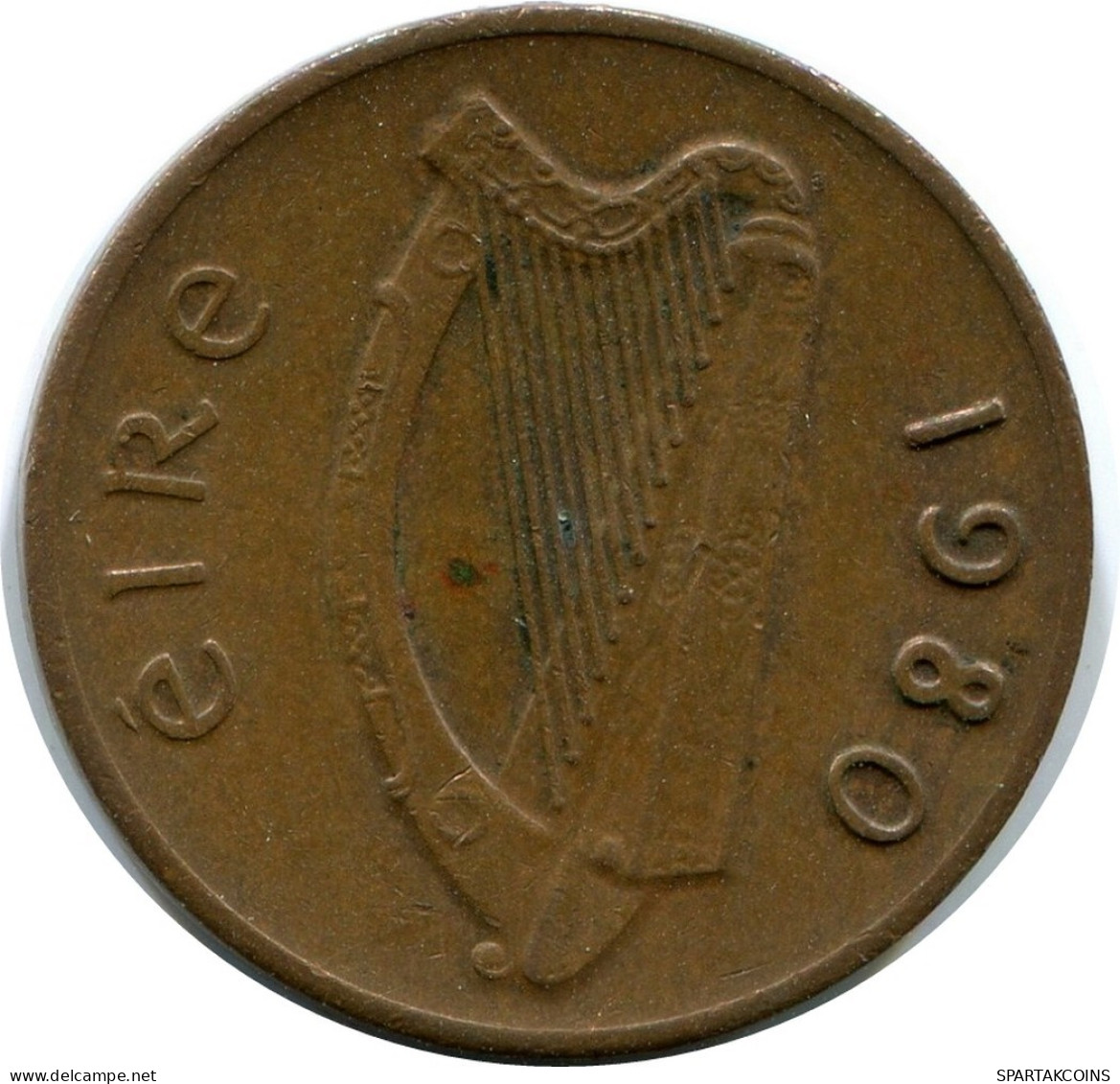 1 PENNY 1980 IRLAND IRELAND Münze #AY669.D.A - Ireland