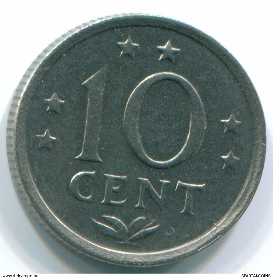 10 CENTS 1970 NIEDERLÄNDISCHE ANTILLEN Nickel Koloniale Münze #S13337.D.A - Nederlandse Antillen