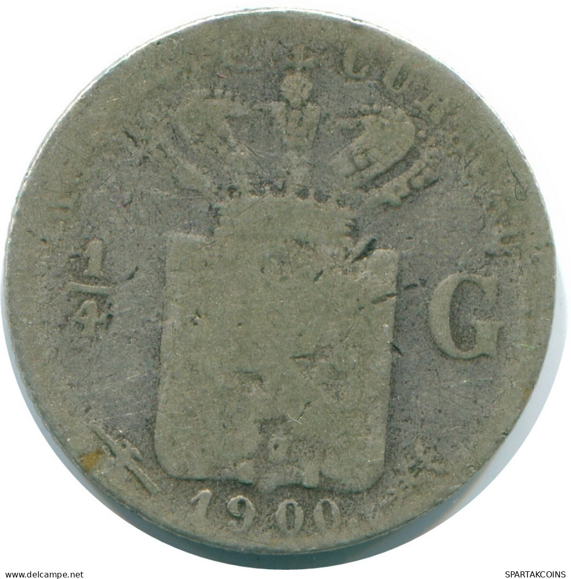 1/4 GULDEN 1900 CURACAO Netherlands SILVER Colonial Coin #NL10469.4.U.A - Curacao