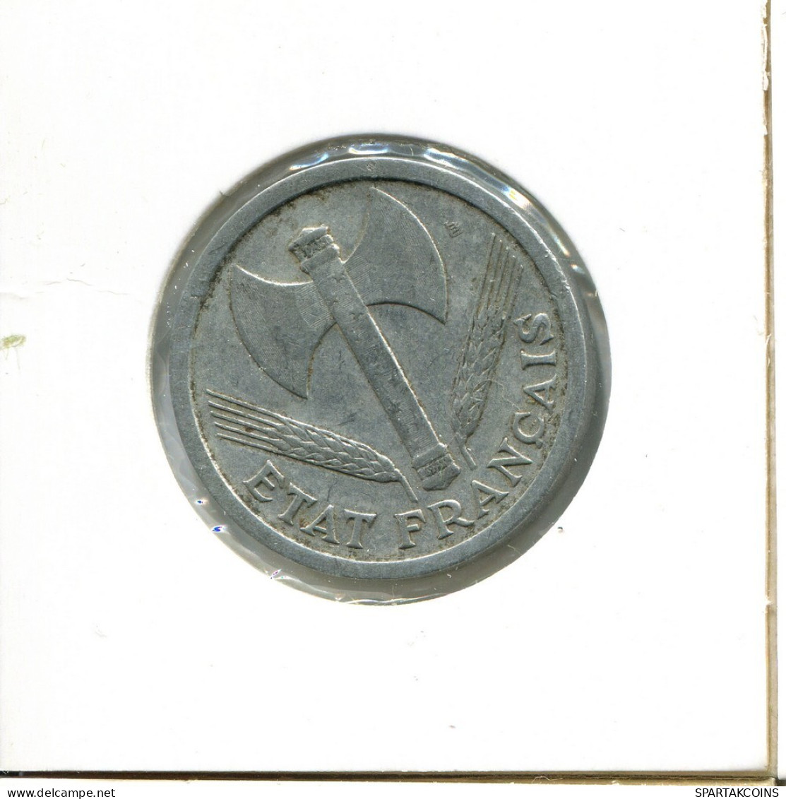 2 FRANCS 1943 FRANCIA FRANCE Moneda #BA784.E.A - 2 Francs