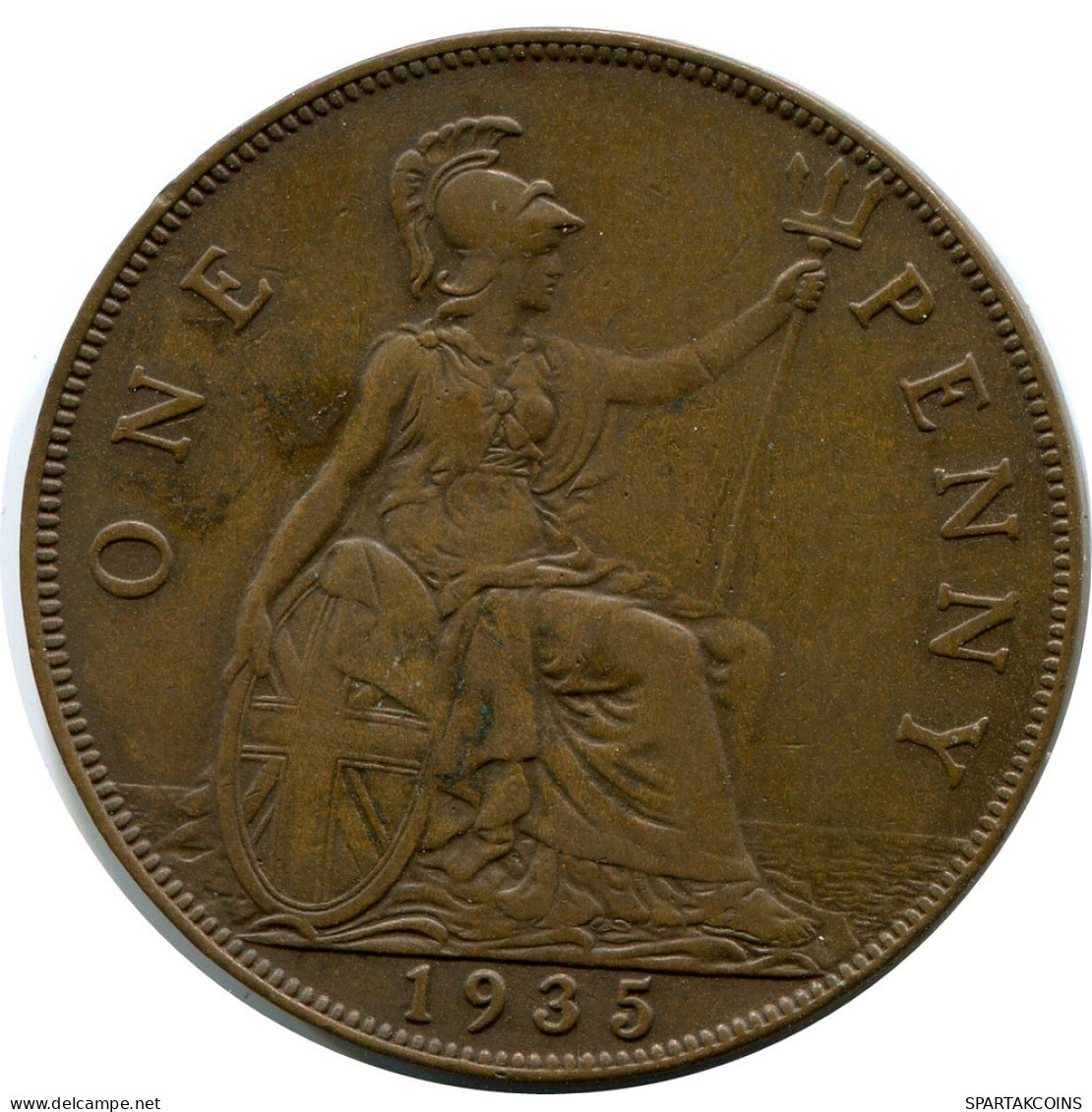 PENNY 1935 UK GBAN BRETAÑA GREAT BRITAIN Moneda #AZ821.E.A - D. 1 Penny