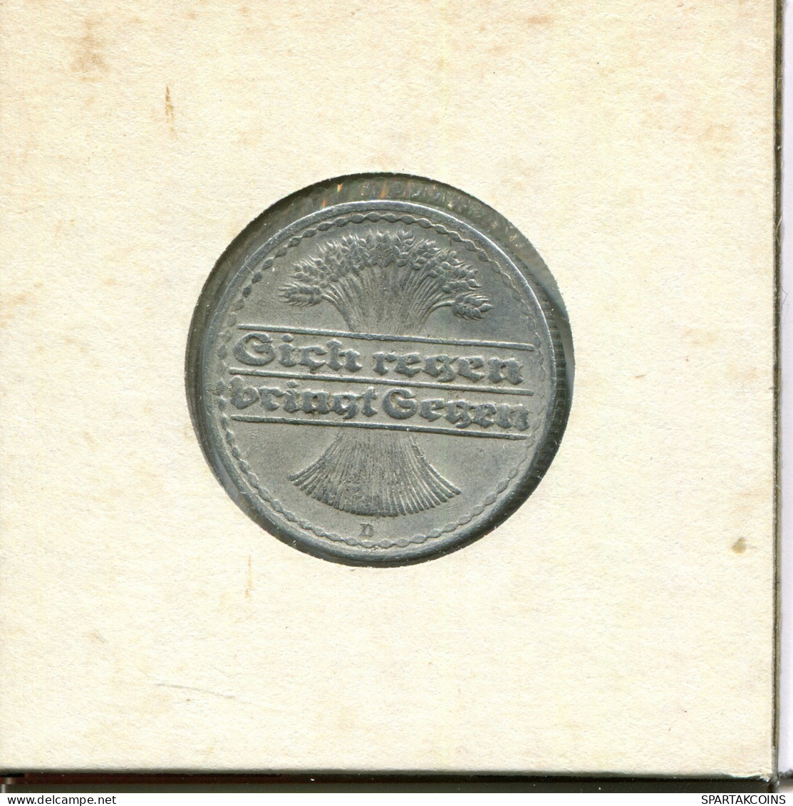 50 PFENNIG 1921 D DEUTSCHLAND Münze GERMANY #AW983.D.A - 50 Rentenpfennig & 50 Reichspfennig