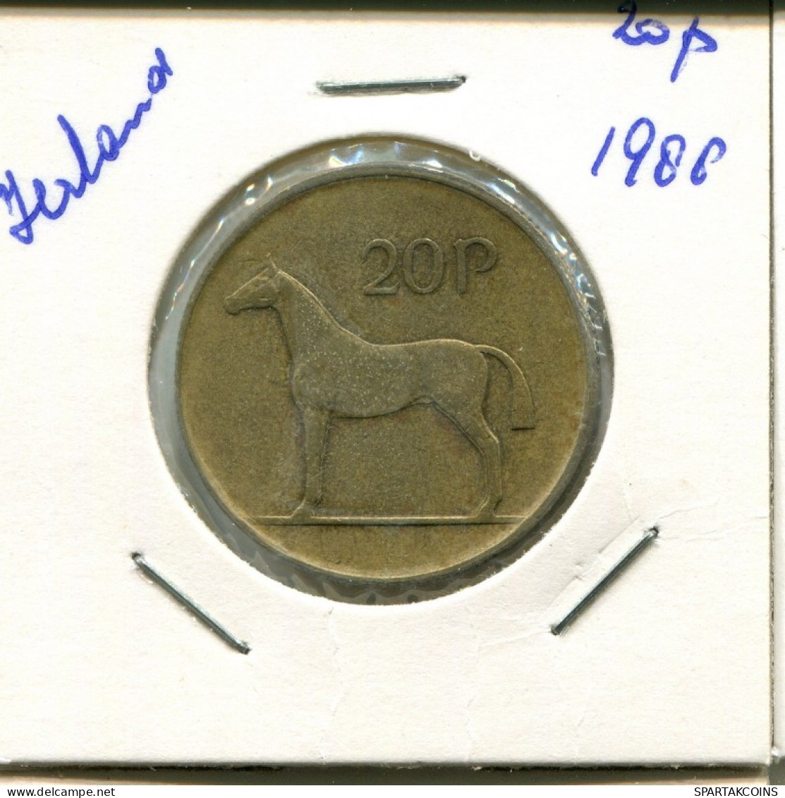 20 PENCE 1988 IRLANDA IRELAND Moneda #AN612.E.A - Irlande
