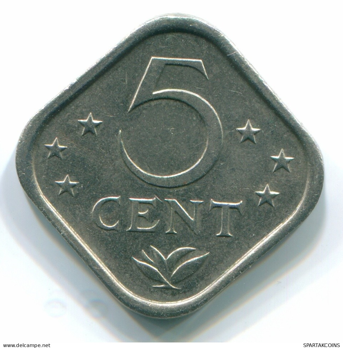 5 CENTS 1979 NETHERLANDS ANTILLES Nickel Colonial Coin #S12295.U.A - Nederlandse Antillen