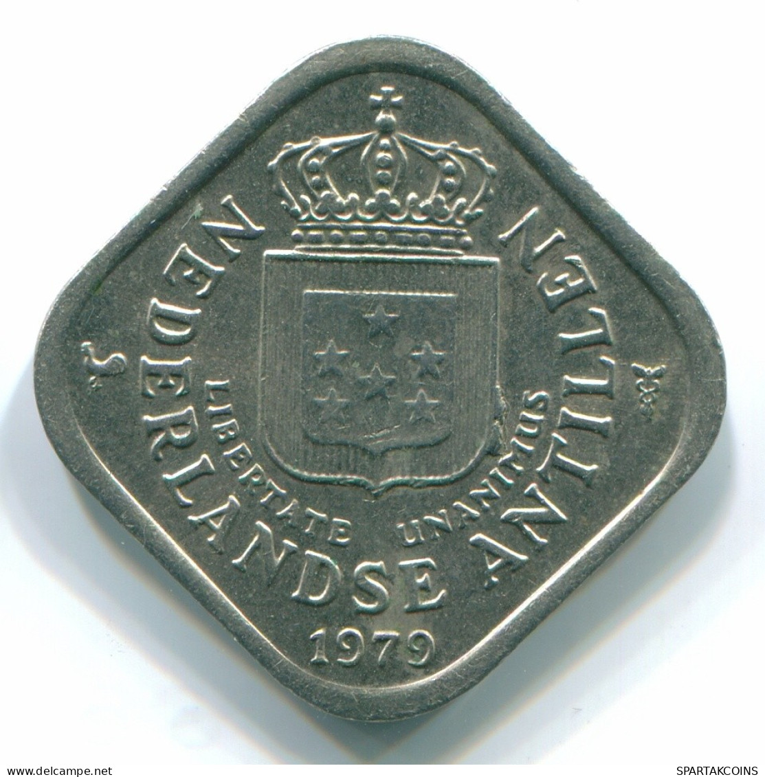 5 CENTS 1979 NETHERLANDS ANTILLES Nickel Colonial Coin #S12295.U.A - Niederländische Antillen