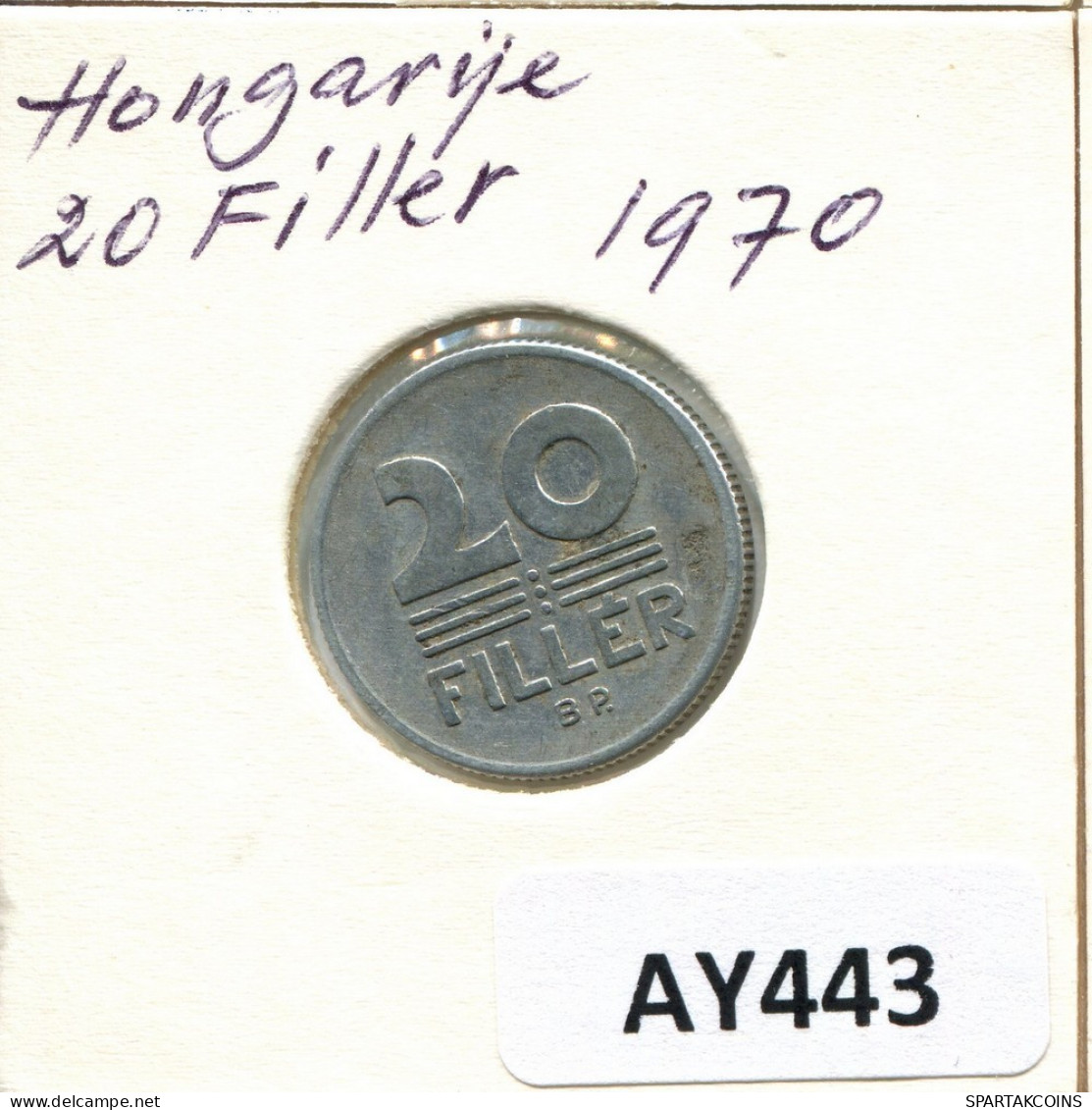 20 FILLER 1970 HONGRIE HUNGARY Pièce #AY443.F.A - Ungarn