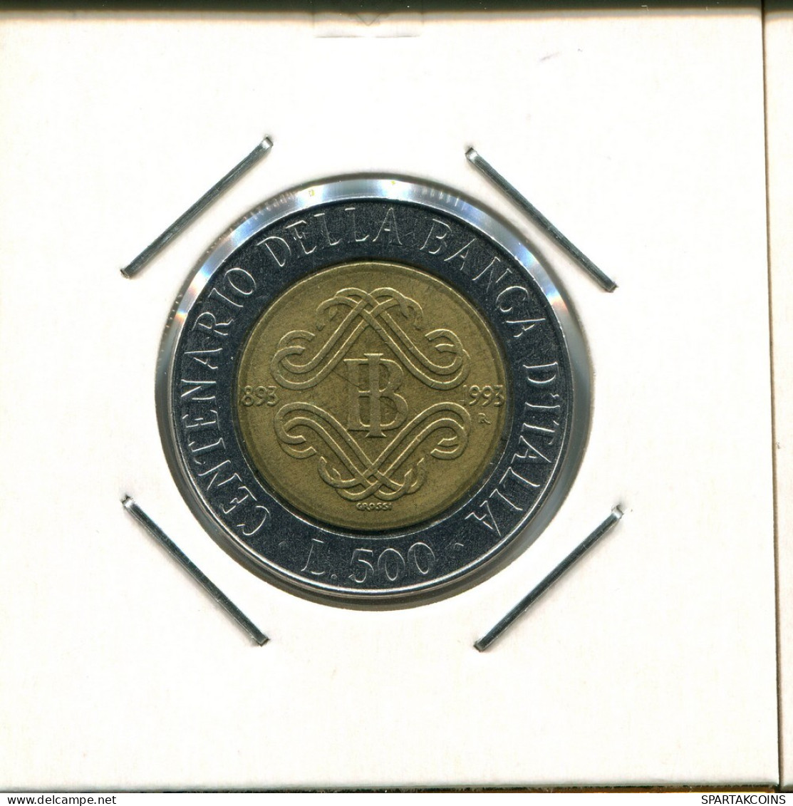 500 LIRE 1993 ITALY Coin BIMETALLIC #AR634.U.A - 500 Liras