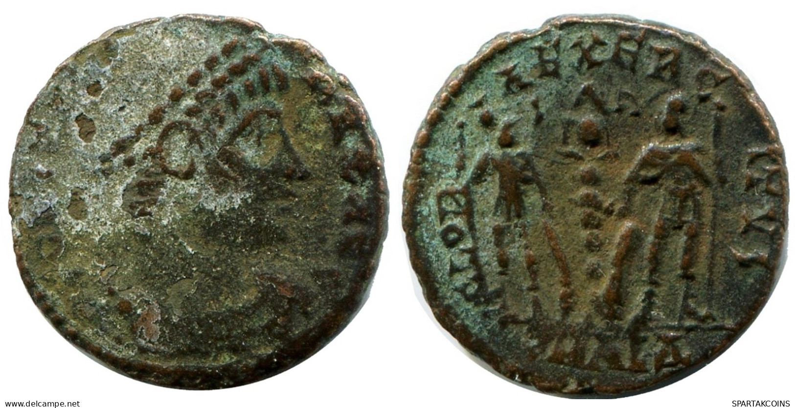 CONSTANS MINTED IN ALEKSANDRIA FROM THE ROYAL ONTARIO MUSEUM #ANC11409.14.E.A - The Christian Empire (307 AD To 363 AD)
