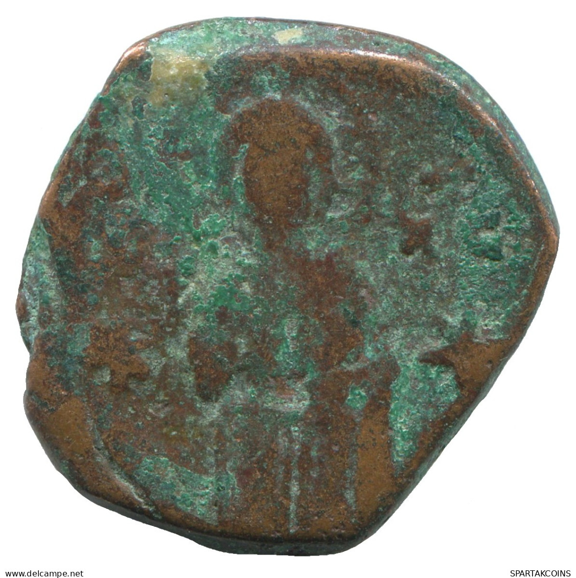 ANONYMOUS FOLLIS JESUS CHRIST 7.2g/25mm GENUINE BYZANTINE Coin #SAV1044.10.U.A - Byzantines