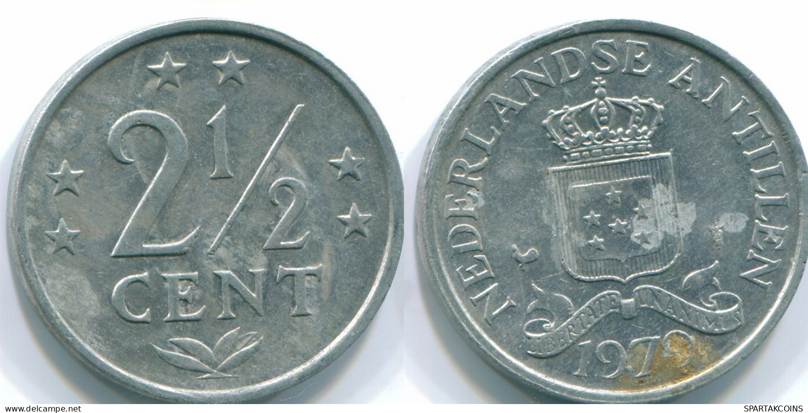 2 1/2 CENT 1979 ANTILLES NÉERLANDAISES Aluminium Colonial Pièce #S10562.F.A - Antilles Néerlandaises