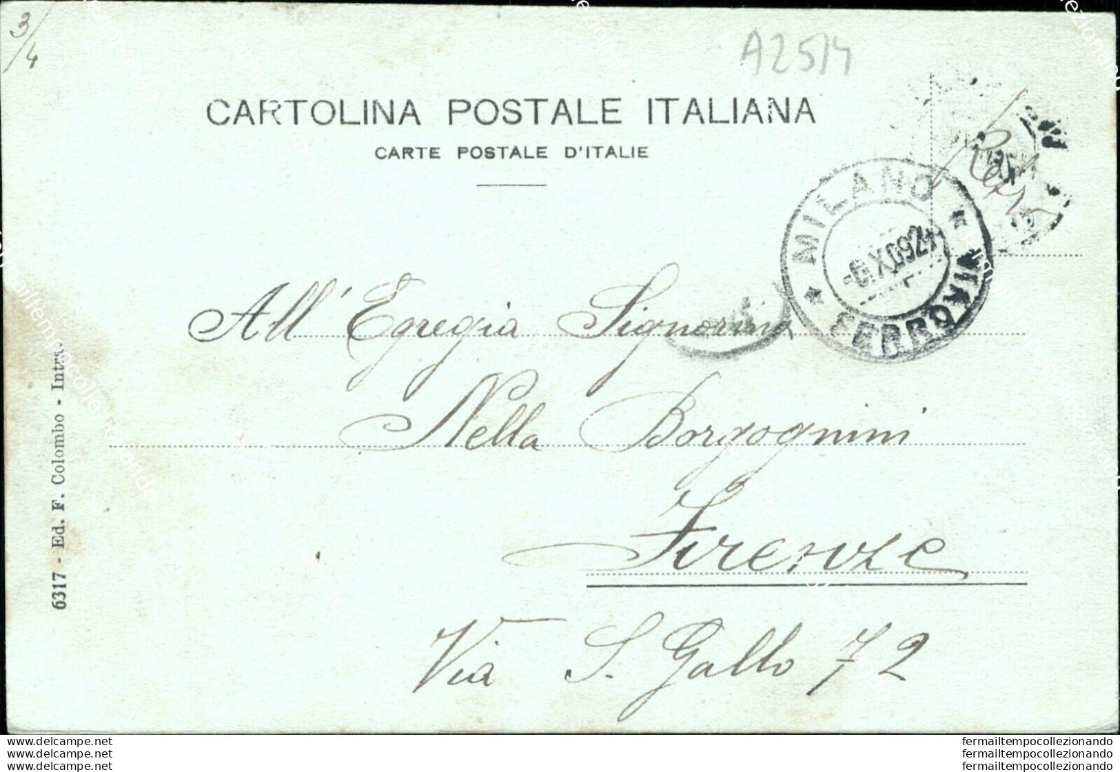 Az514 Cartolina Cannobio Hotel Savoia E Piazza Verbania Piemonte 1909 - Biella