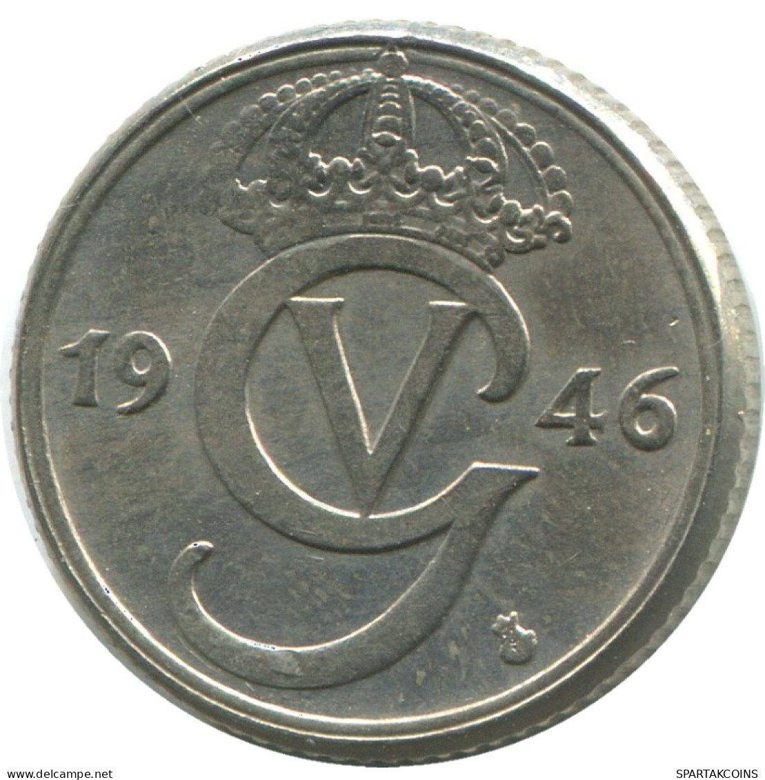 25 ORE 1946 SCHWEDEN SWEDEN Münze #AD191.2.D.A - Suecia