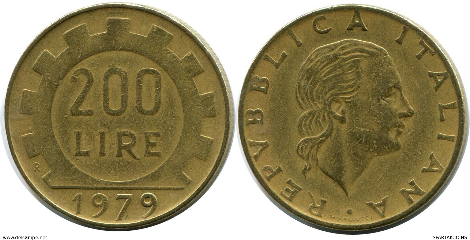 200 LIRE 1979 ITALY Coin #AZ517.U.A - 200 Lire