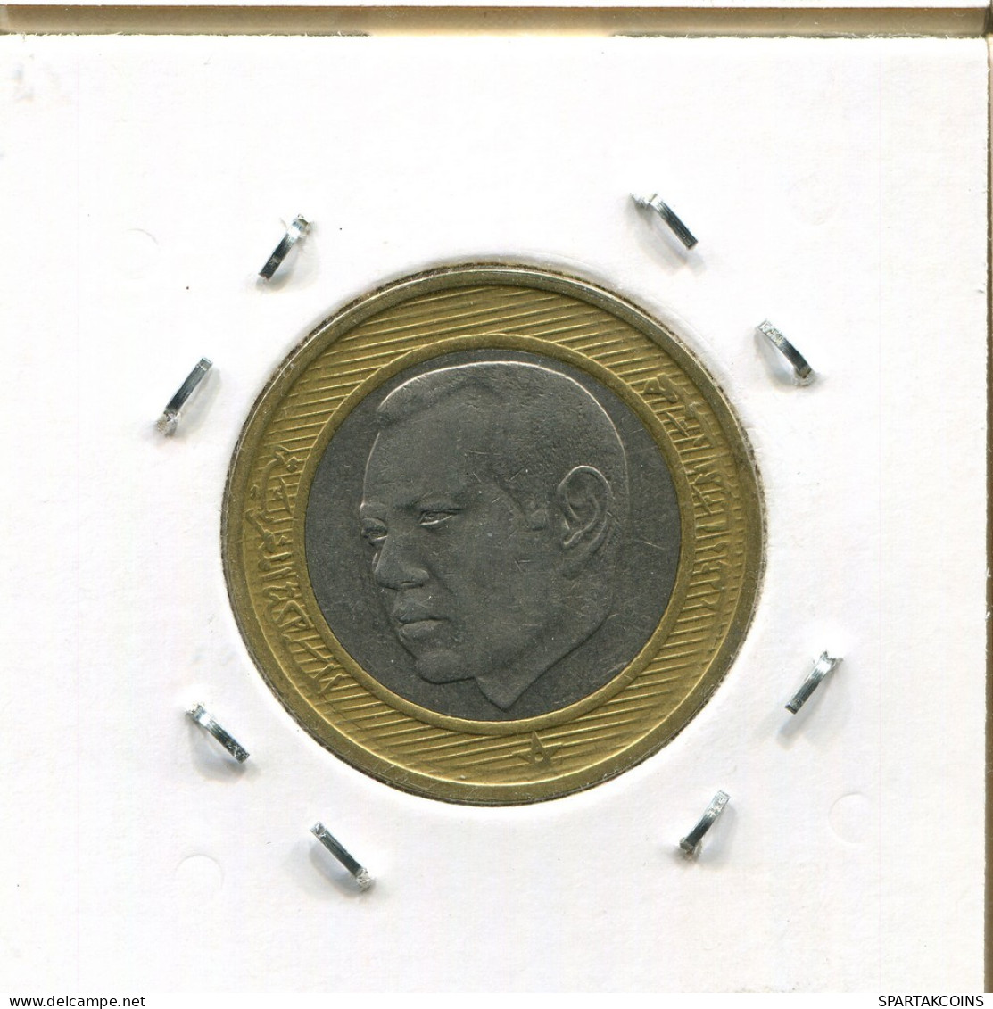 10 DIRHAMS 2002 MOROCCO BIMETALLIC Coin #AS094.U.A - Marokko