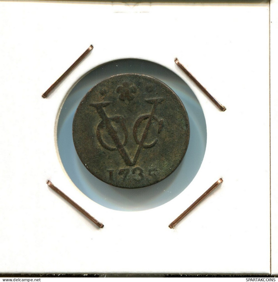 1735 HOLLAND VOC DUIT NETHERLANDS INDIES NEW YORK COLONIAL PENNY #VOC2384.7.U.A - Nederlands-Indië