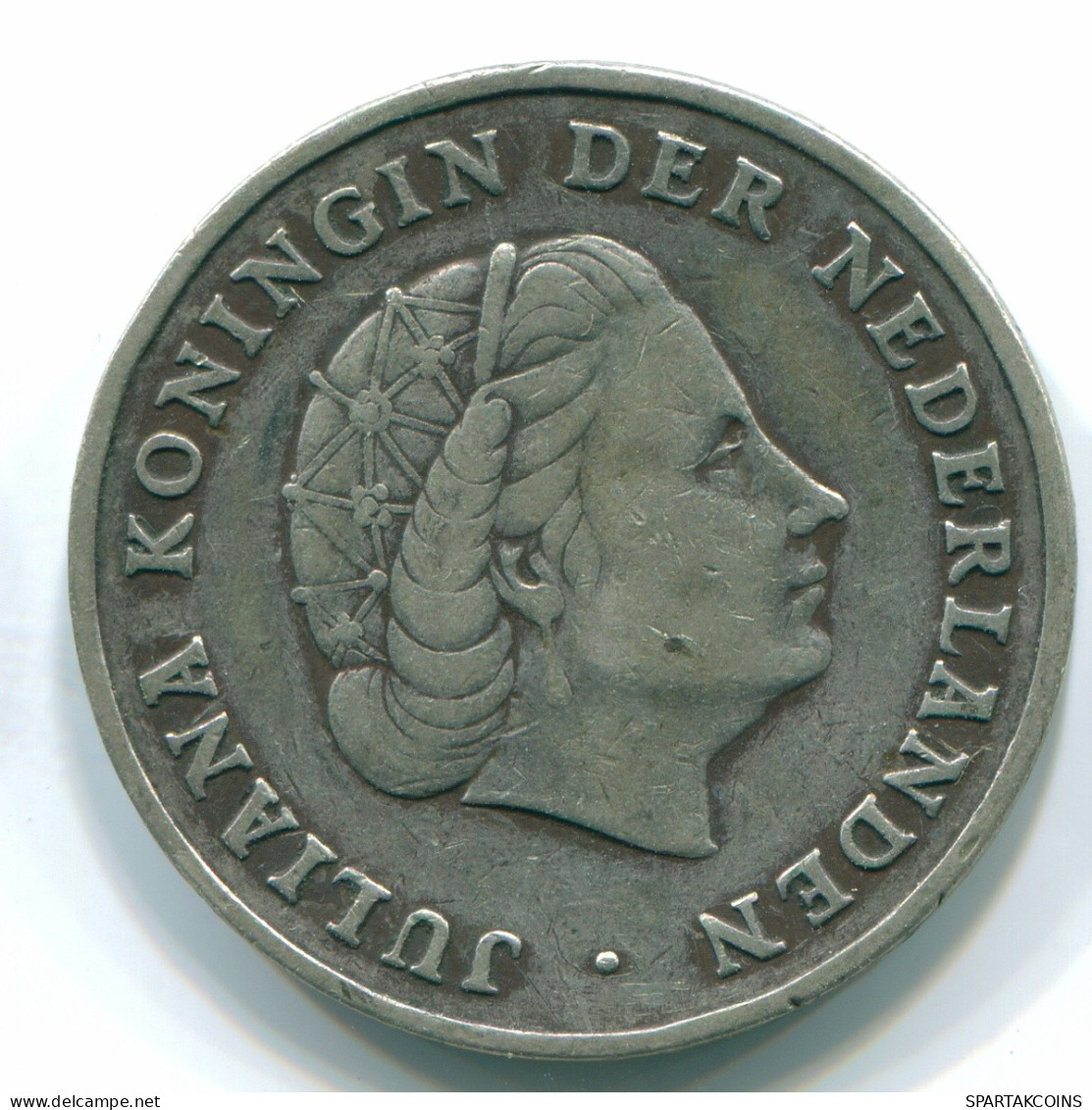 1 GULDEN 1952 ANTILLAS NEERLANDESAS PLATA Colonial Moneda #S11894.E.A - Nederlandse Antillen