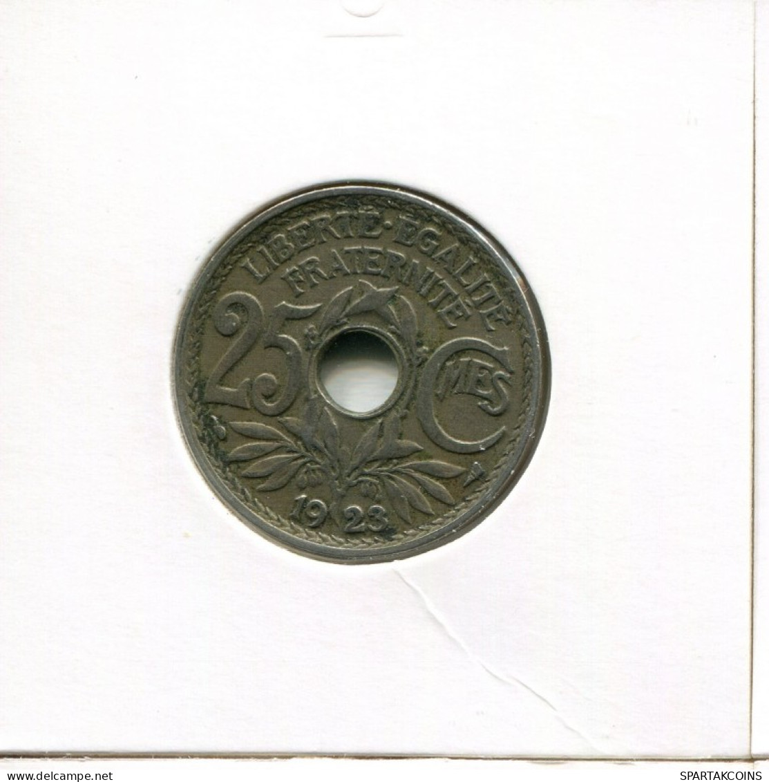 25 CENTIMES 1923 FRANCIA FRANCE Moneda #AK892.E.A - 25 Centimes