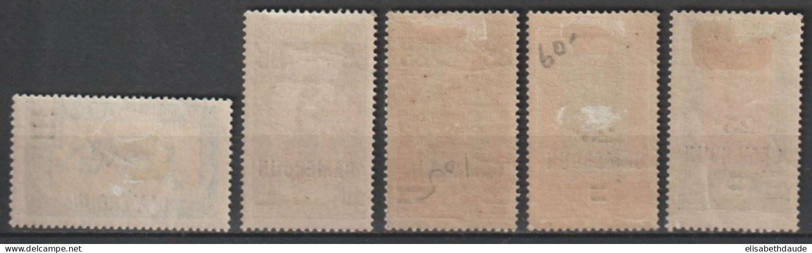 CAMEROUN - 1924 - SERIE COMPLETE YVERT N°101/105 * MH - COTE = 10.5 EUR - Unused Stamps