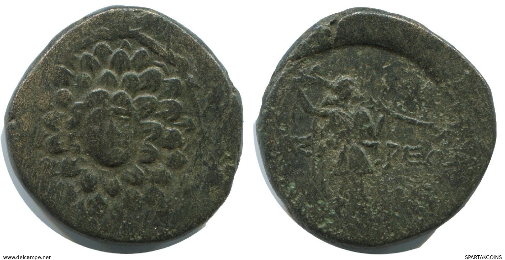 AMISOS PONTOS AEGIS WITH FACING GORGON GRIEGO ANTIGUO Moneda 7.2g/21mm #AF752.25.E.A - Griechische Münzen