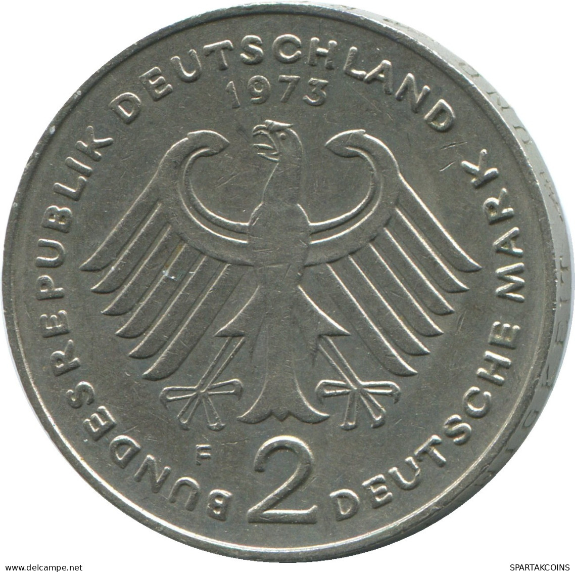 2 DM 1973 F BRD ALLEMAGNE Pièce GERMANY #DE10372.5.F.A - 2 Mark