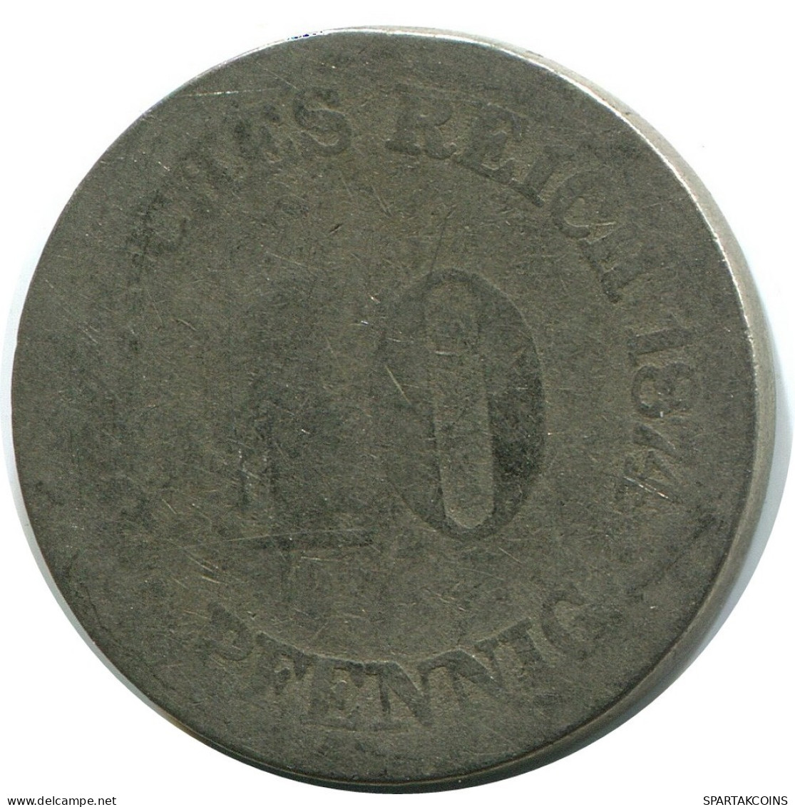 10 PFENNIG 1874 GERMANY Coin #DB255.U.A - 10 Pfennig