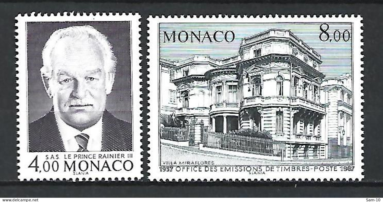 Timbre De Monaco Neuf ** N 1591 + 1593 - Unused Stamps