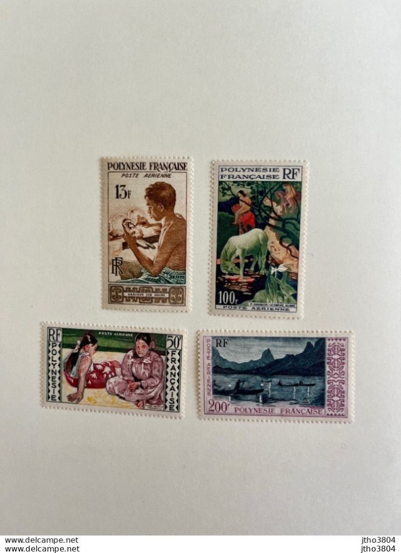 POLYNÉSIE FRANCAISE 1958 4v Neuf Cote 85,50€ MNH ** YT PA 1 - PA4 Mi 10 - 13 FRENCH POLYNESIA FRANZOSISCH POLYNESIEN - Nuevos