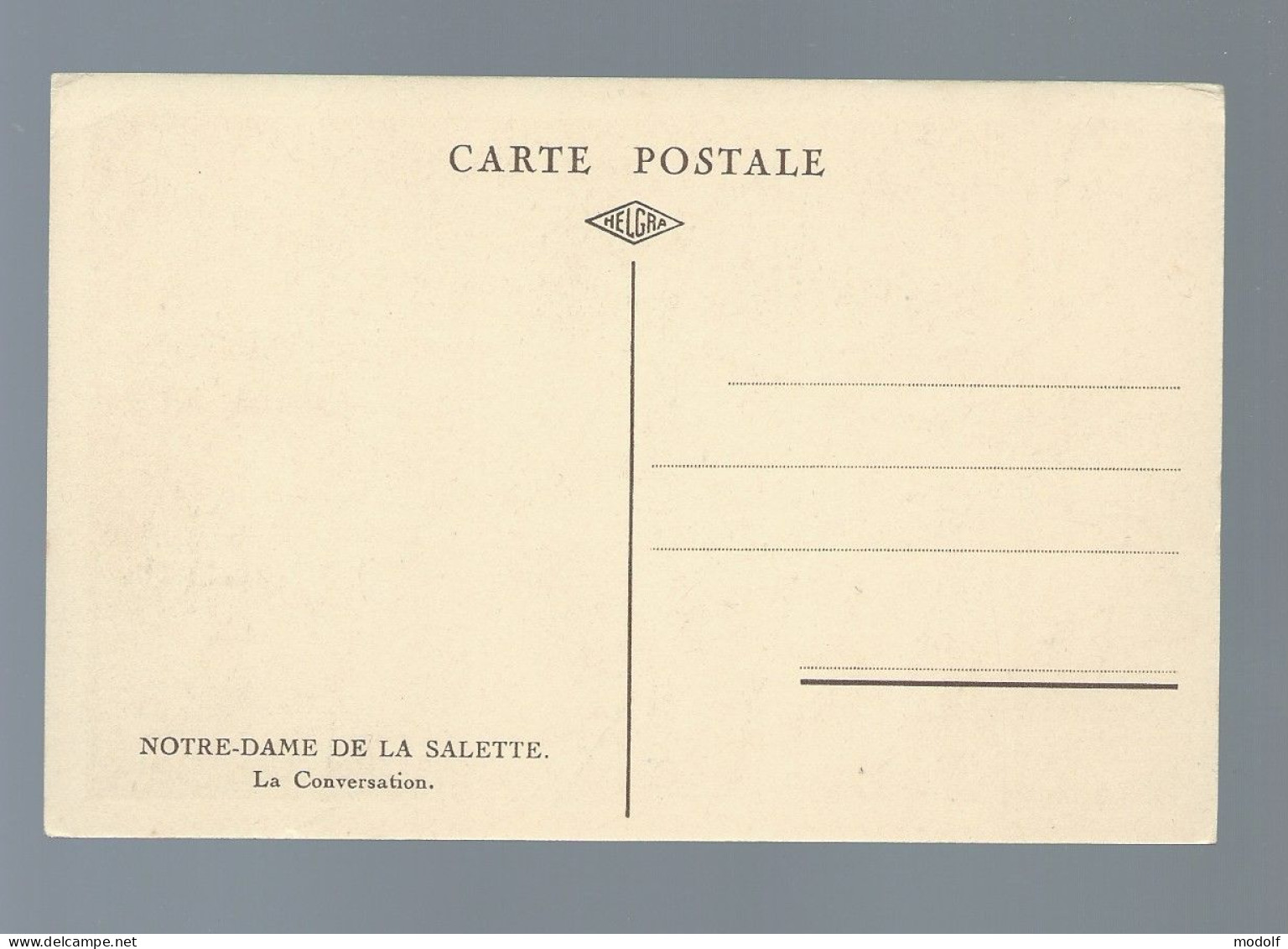 CPA - 38 - Notre-Dame De La Salette - La Conversation - Non Circulée - La Salette