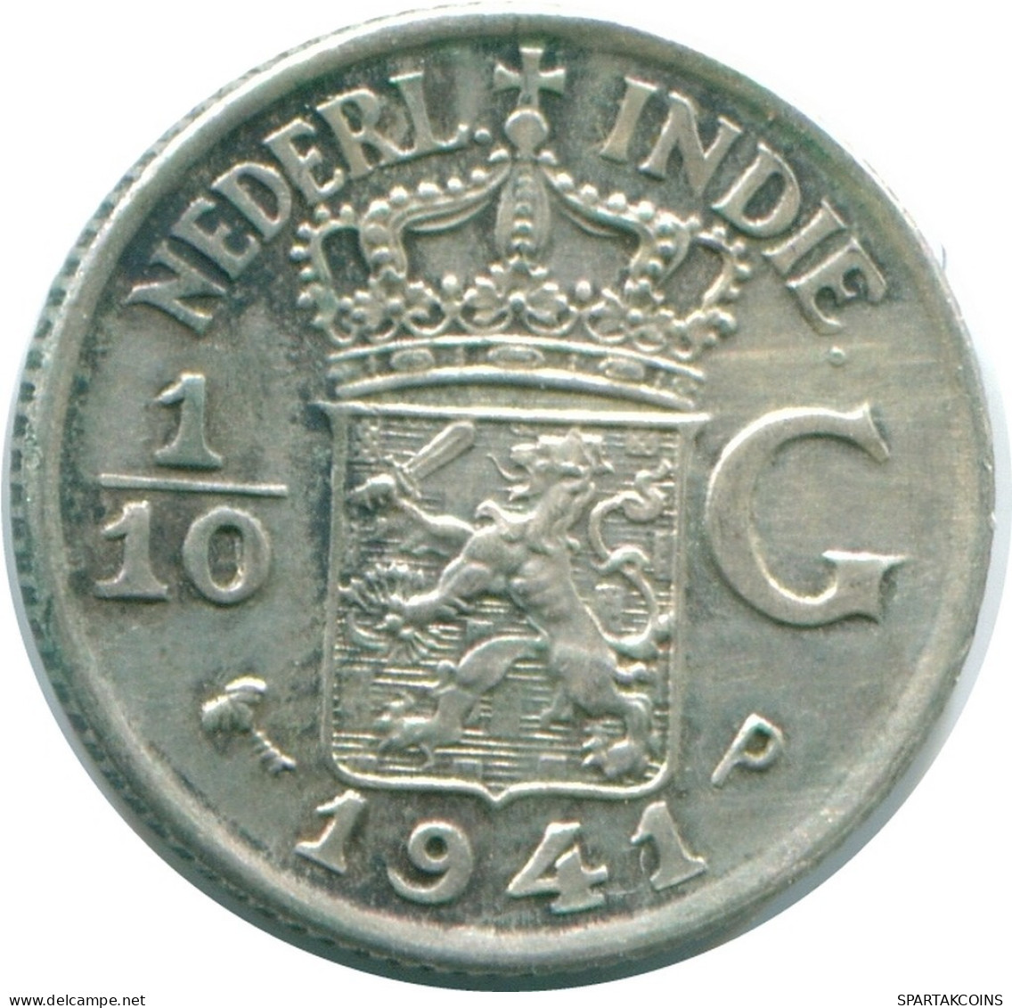 1/10 GULDEN 1941 P INDIAS ORIENTALES DE LOS PAÍSES BAJOS PLATA #NL13799.3.E.A - Niederländisch-Indien