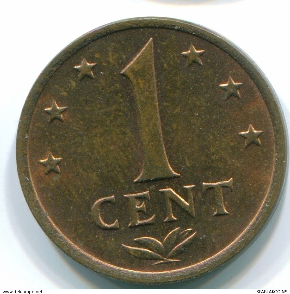 1 CENT 1974 NETHERLANDS ANTILLES Bronze Colonial Coin #S10673.U.A - Antilles Néerlandaises