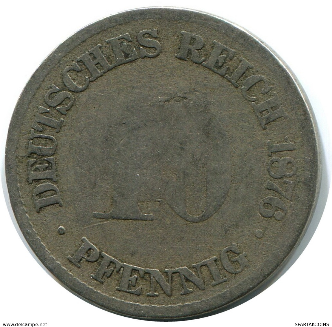 10 PFENNIG 1876 A DEUTSCHLAND Münze GERMANY #DB322.D.A - 10 Pfennig