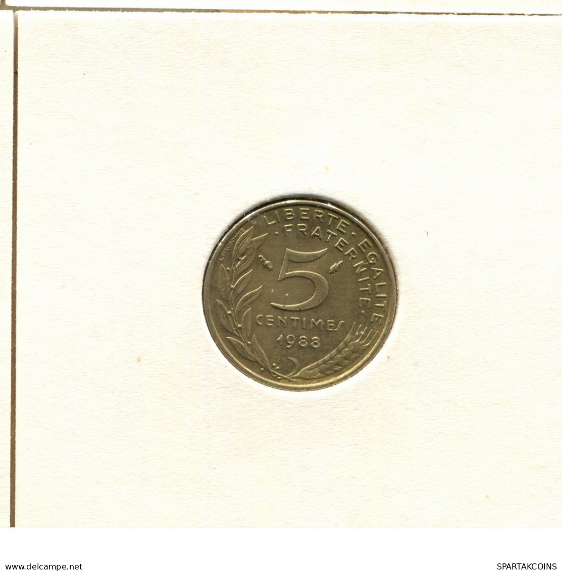 5 CENTIMES 1988 FRANCE Coin #BB429.U.A - 5 Centimes